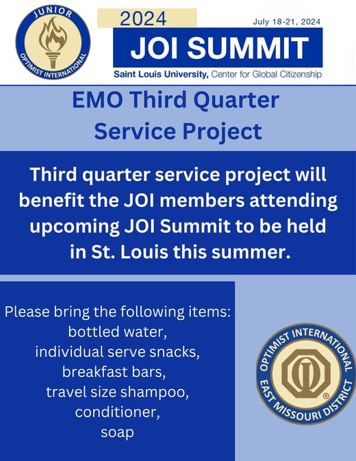EMO Third Quarter Service Project 2024